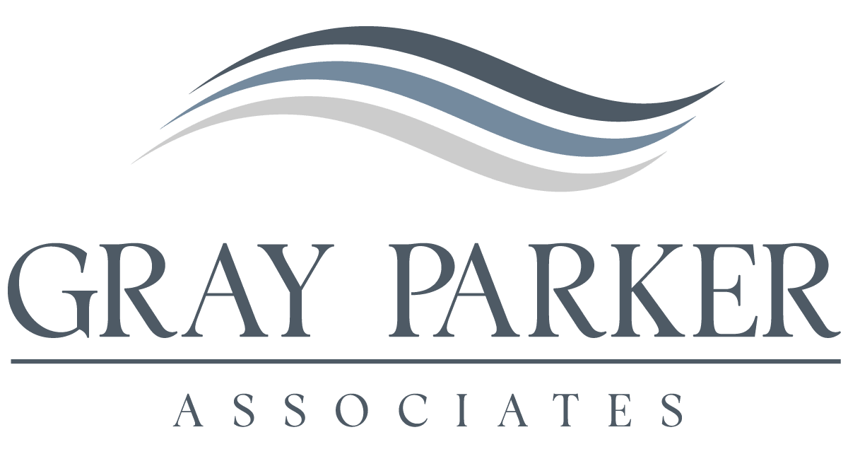 Logo with blue waves and text 'Bay Park Associates'.